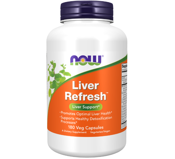 NOW Liver Refresh (Detoxifier), Ливердетокс, Комплекс Для Печени - 180 вегетарианских капсул