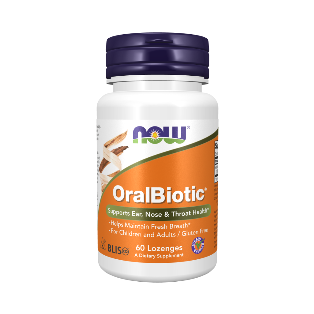 NOW OralBiotic, Оральный Биотик - 60 таблеток для рассасывания