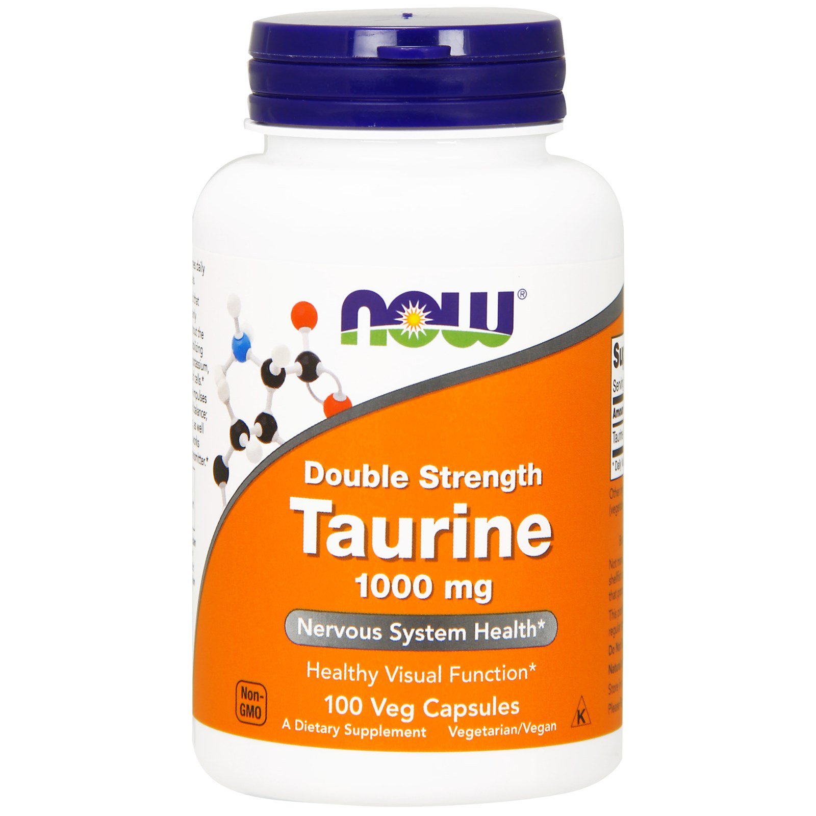 NOW Taurine, Таурин 1000 мг - 100 капсул