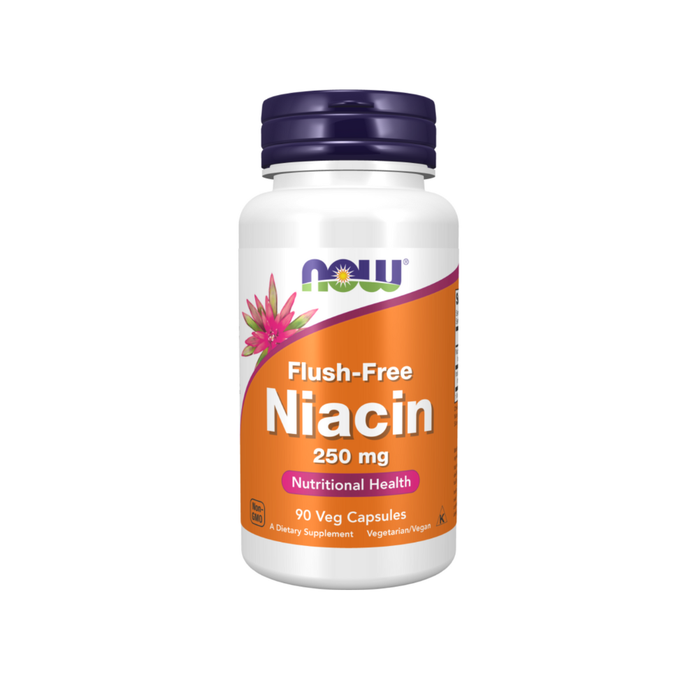 NOW Niacin B-3, Витамин Б-3, Без Покраснений, Ниацин 250 мг - 90 капсул