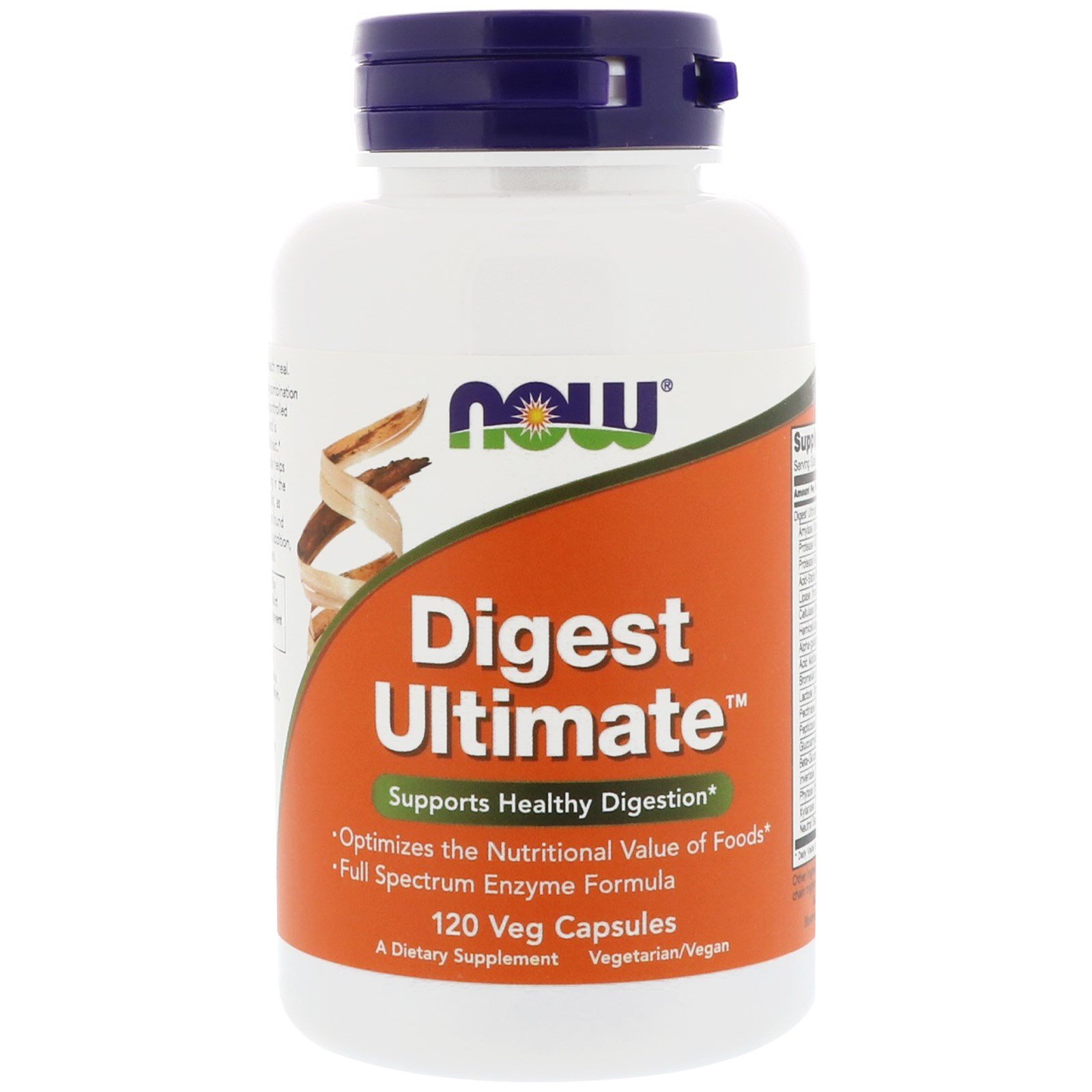 NOW Digest Ultimate, Комплекс Пищеварительных Энзимов - 120 капсул
