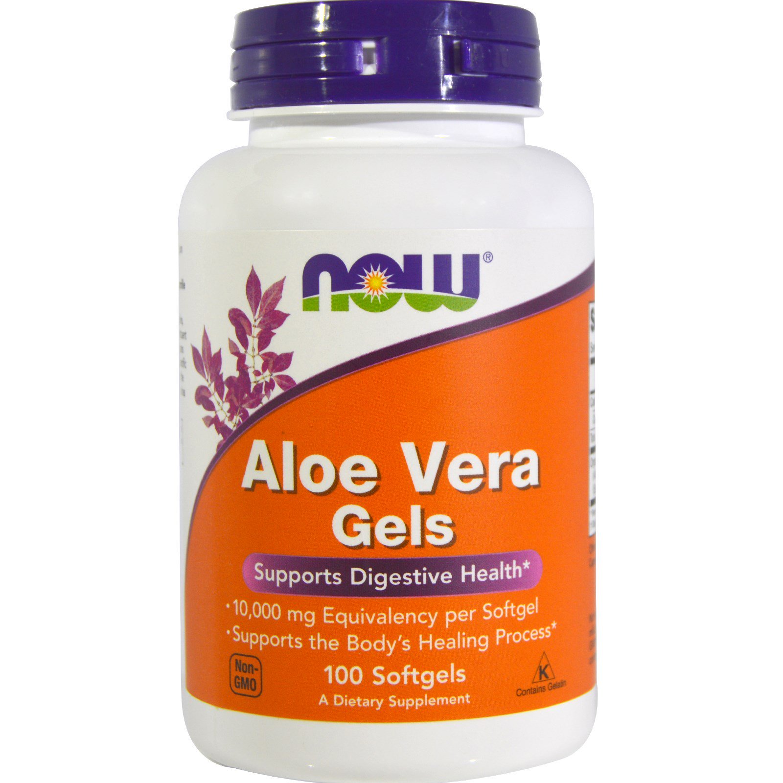 NOW Aloe Vera Gels, Алоэ Вера - 100 желатиновых капсул