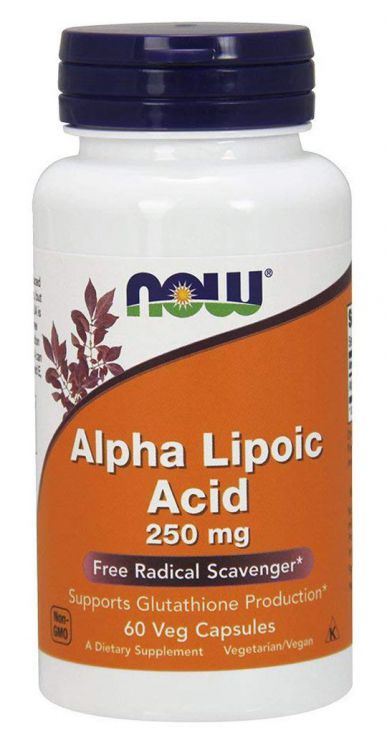 NOW Alpha Lipoic Acid, Альфа-Липоевая Кислота 250 мг - 60 капсул