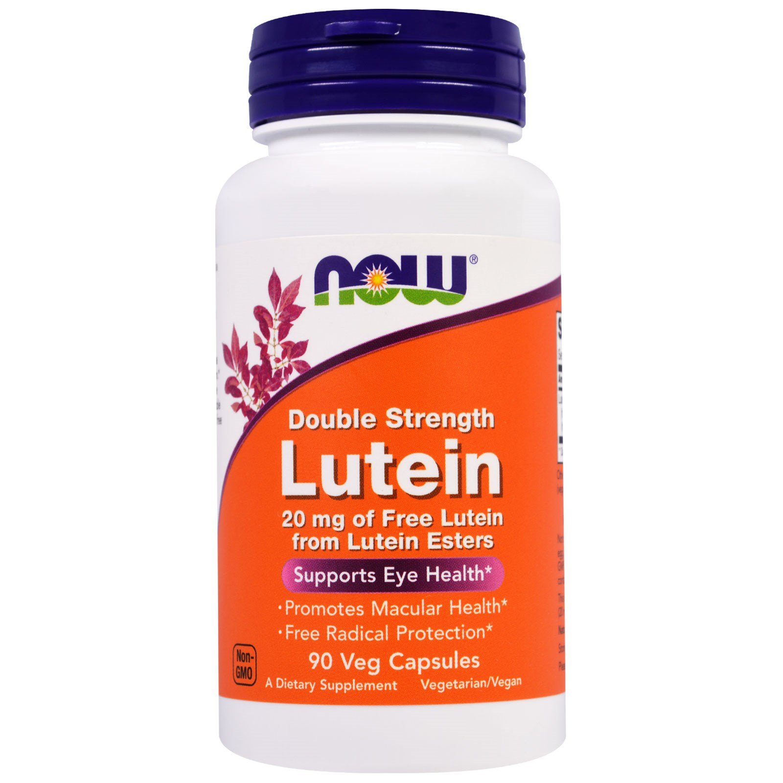 NOW Lutein, Лютеин 20 мг - 90 капсул