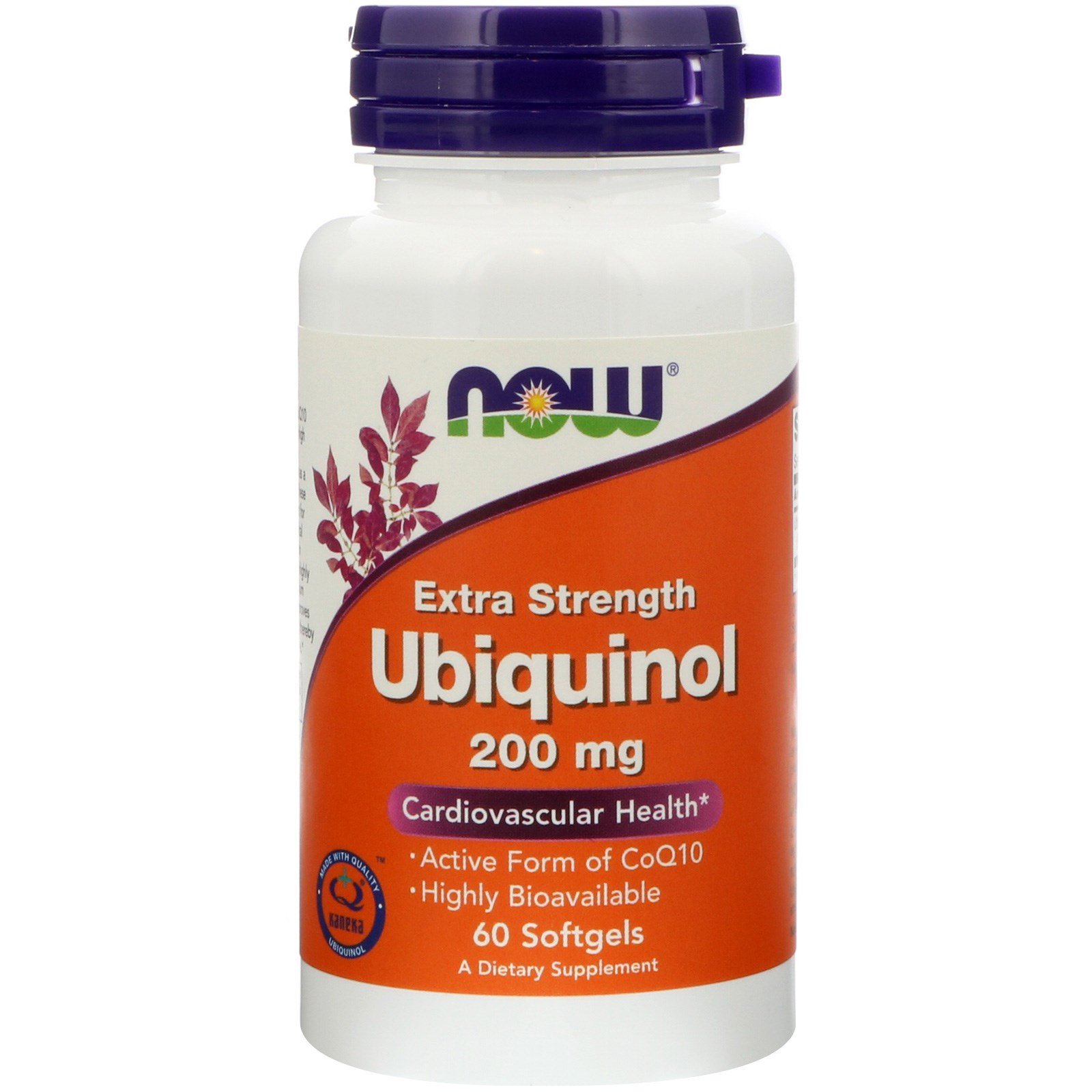 NOW Ubiquinol, Убихинол 200 мг - 60 капсул