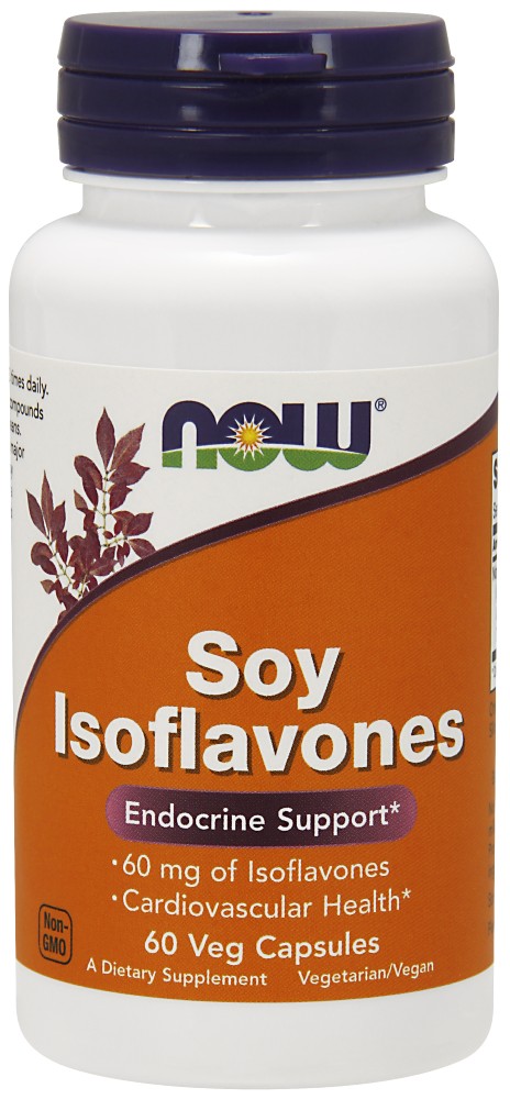 NOW Soy Isoflavones, Изофлавоны Сои 150 мг - 60 капсул
