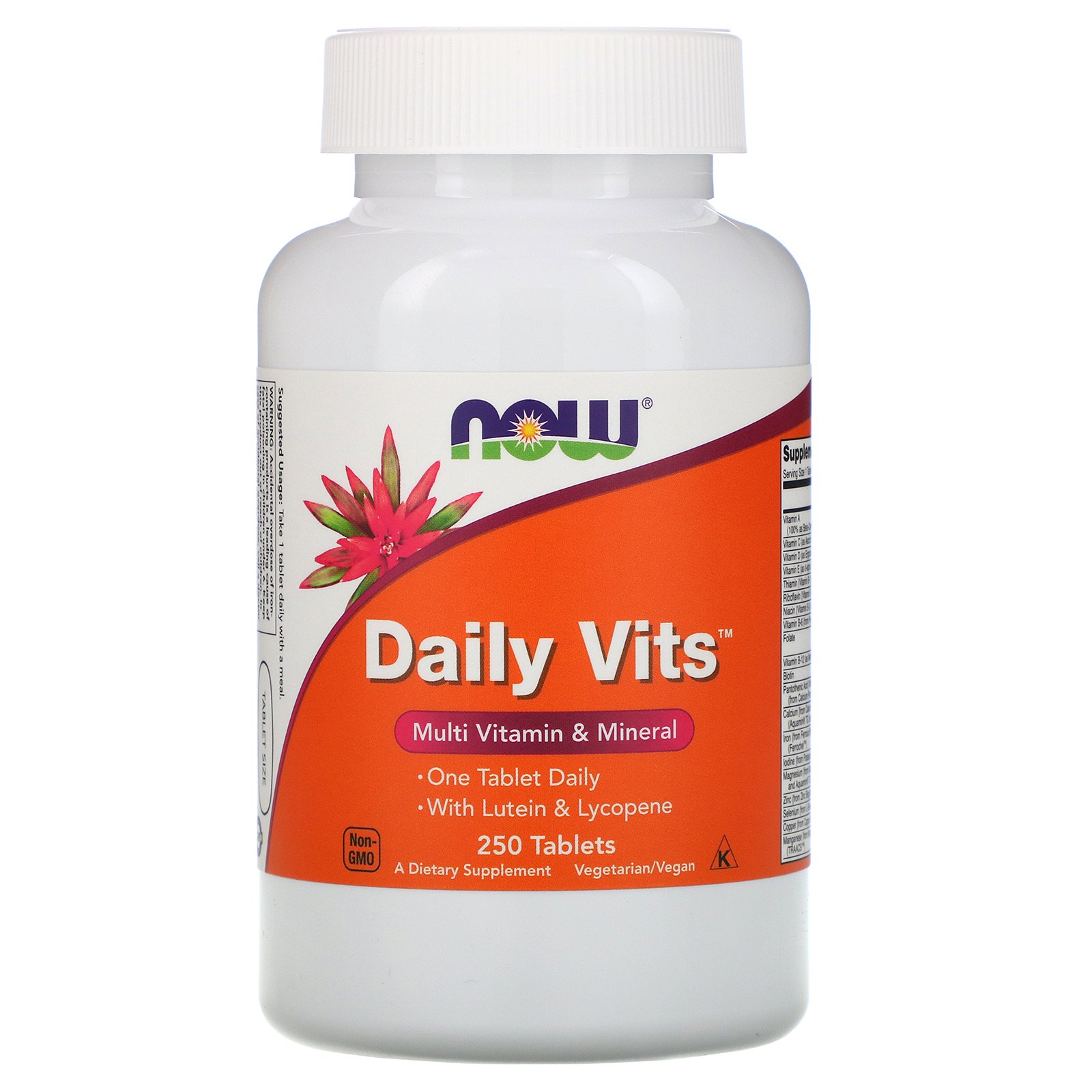 NOW Daily Vits, Дейливитс, Комплекс Витаминов и Минералов - 250 таблеток