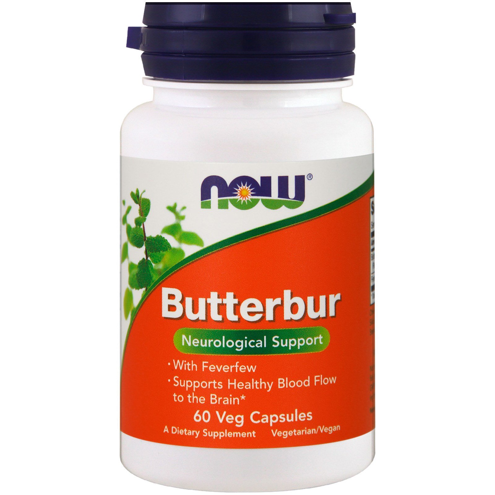NOW Butterbur, Белокопытник Экстракт 75 мг - 60 капсул