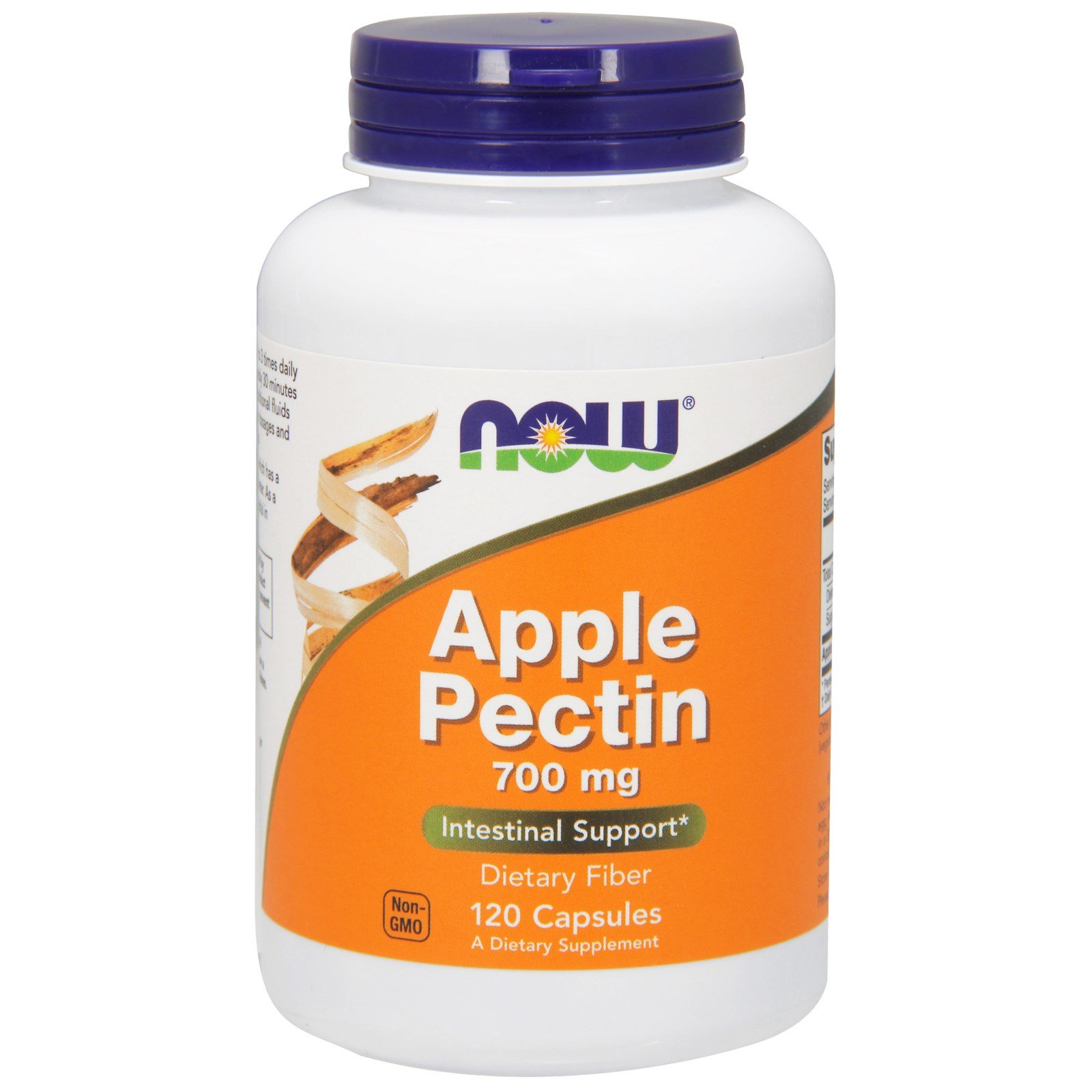 NOW Apple Pectin, Яблочный Пектин 700 мг - 120 капсул