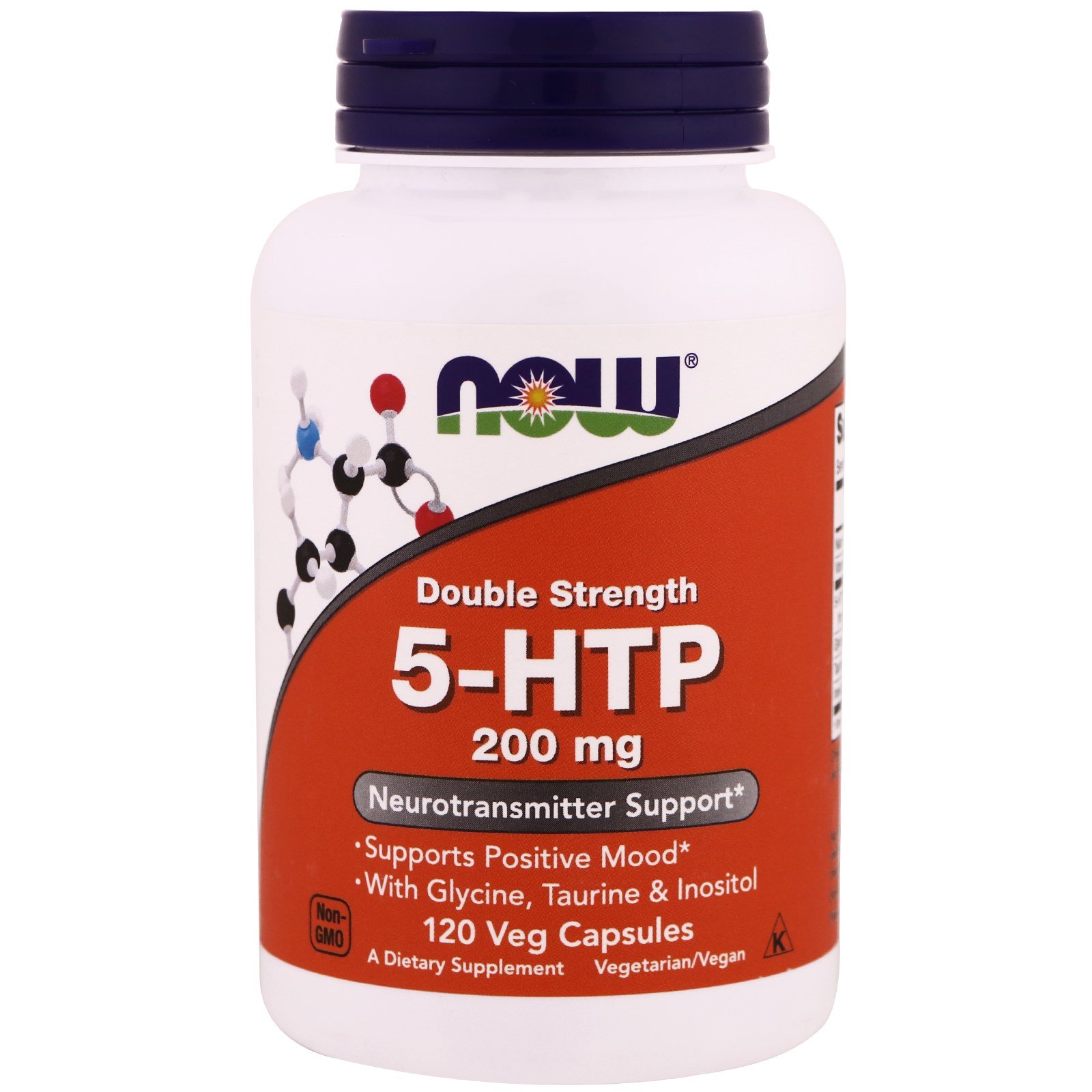 Now 5-HTP (5-ГидроксиТриптофан) Now Foods - 200 мг 120 вегетарианских капсул