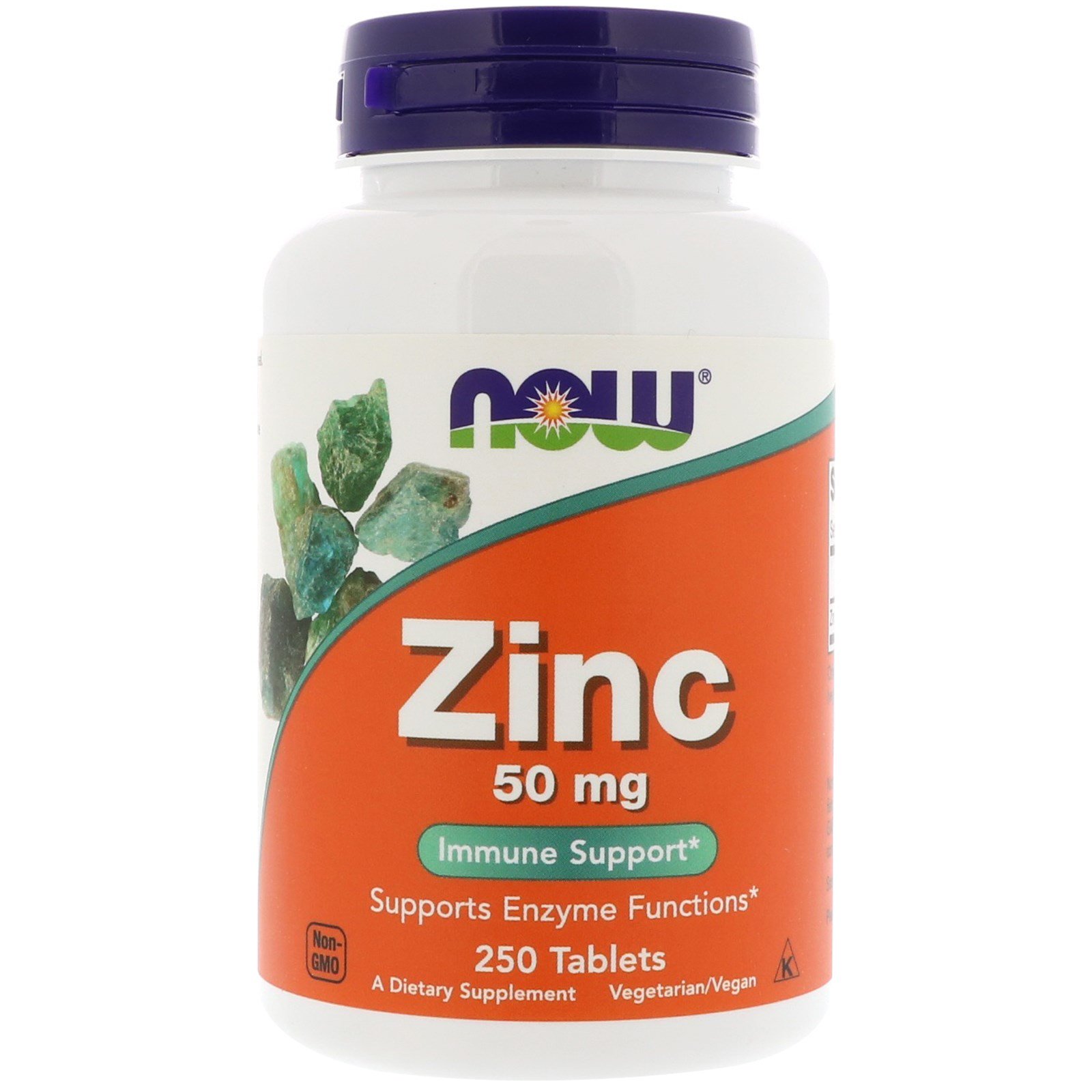 NOW Zinc, Цинк 50 мг - 250 таблеток