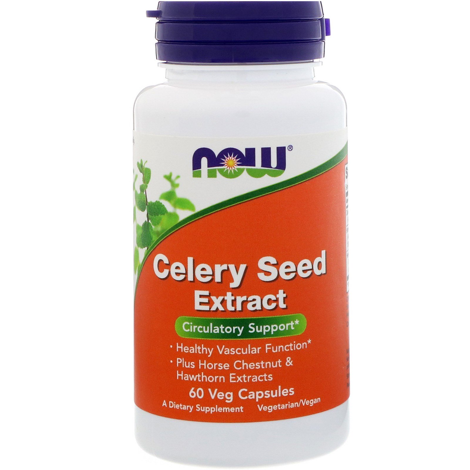 NOW Celery Seed, Семена Сельдерея Экстракт - 60 капсул