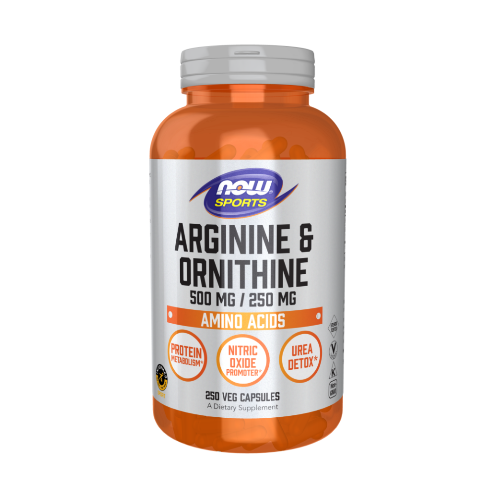 Arginine + Ornithine, L-Аргинин 500 мг + L-Орнитин 250 мг -250 капсул