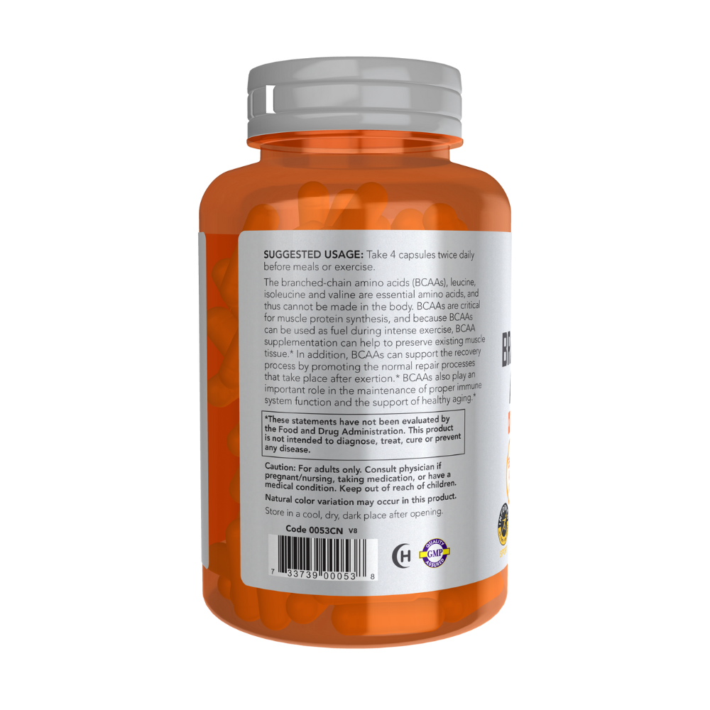 BCAA, Аминокислоты с Разветвлёнными Цепями - 120 капсул