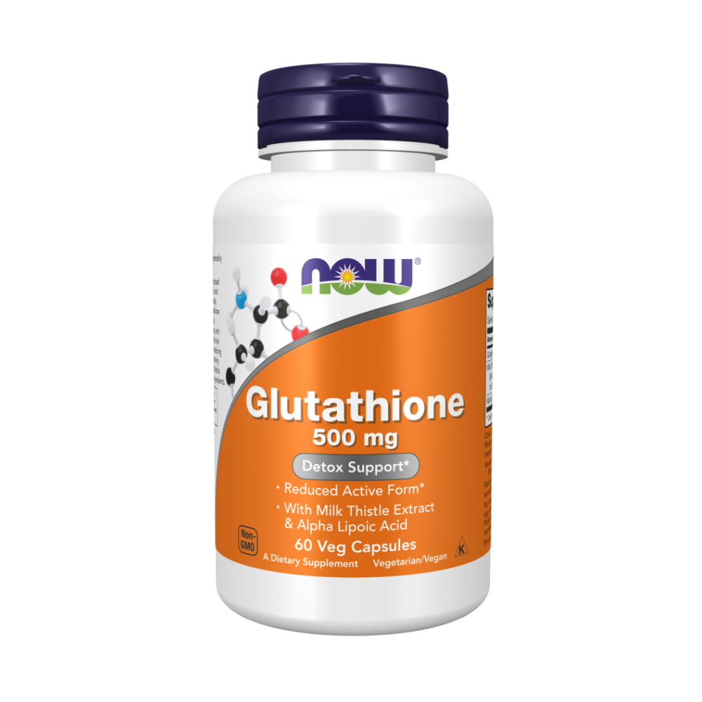 NOW Glutathione, Глутатион 500 мг - 60 капсул