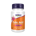 NOW Folic Acid, Фолиевая Кислота 800 мкг, Витамин B-12 25 мкг - 250 таблеток
