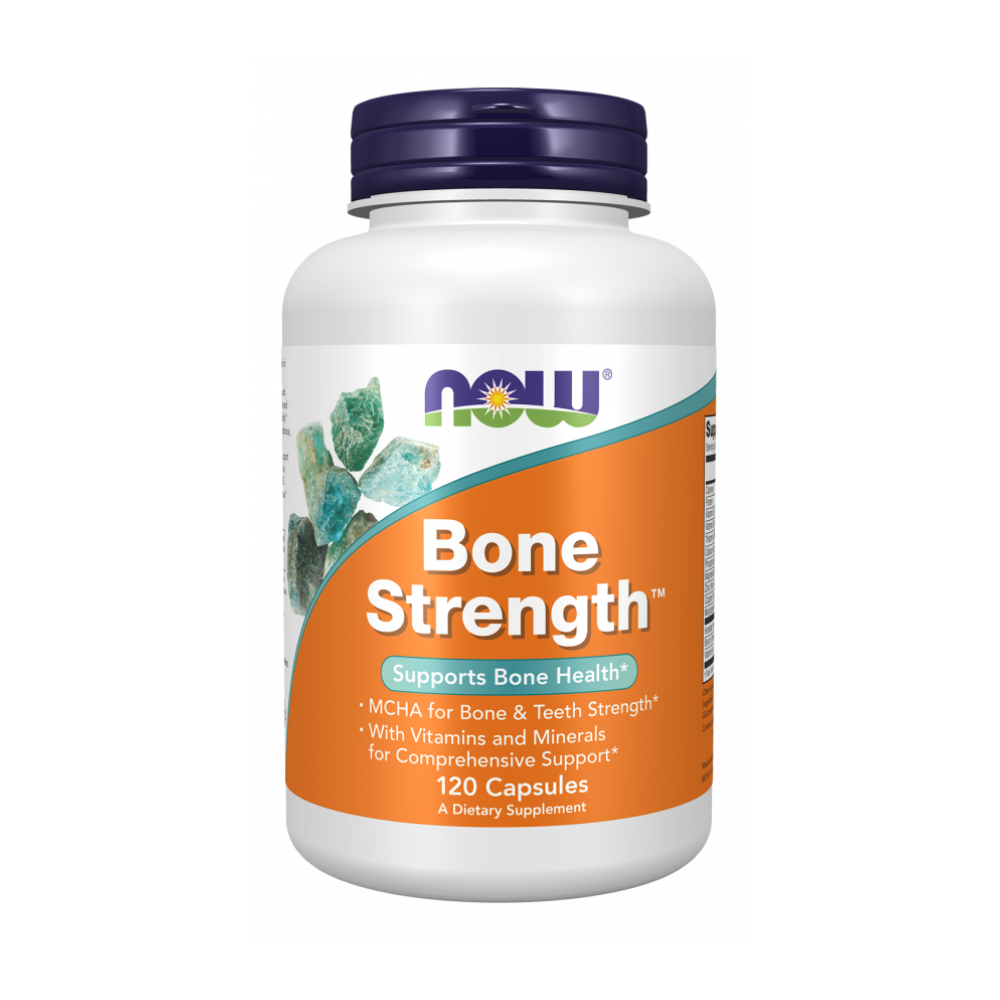 NOW Bone Strength, Крепкие Кости, Минералы и Витамины - 120 капсул