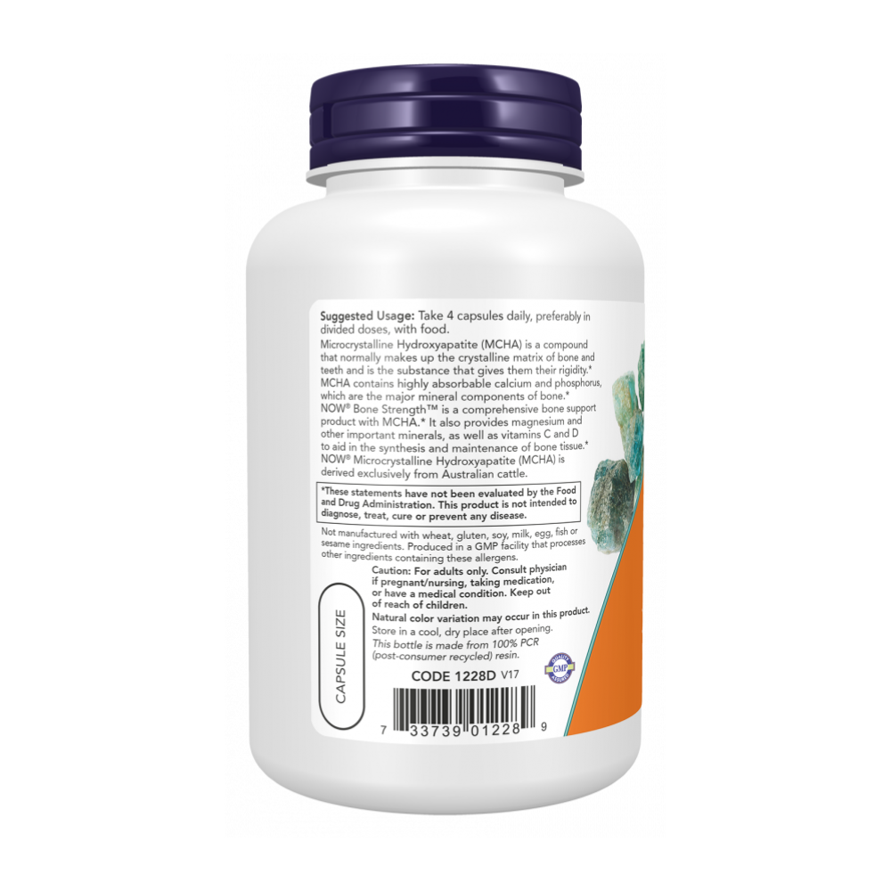 NOW Bone Strength, Крепкие Кости, Минералы и Витамины - 120 капсул