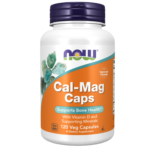 NOW Cal-Mag Caps, Кальций и Магний + Витамин D-3 - 120 капсул