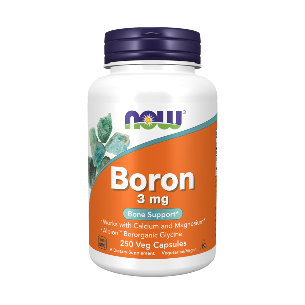 NOW Boron, Бор 3 мг - 250 капсул