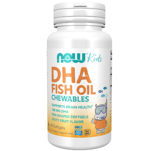 NOW Omega DHA, Докозагексаеновая Кислота 100 мг - 60 капсул