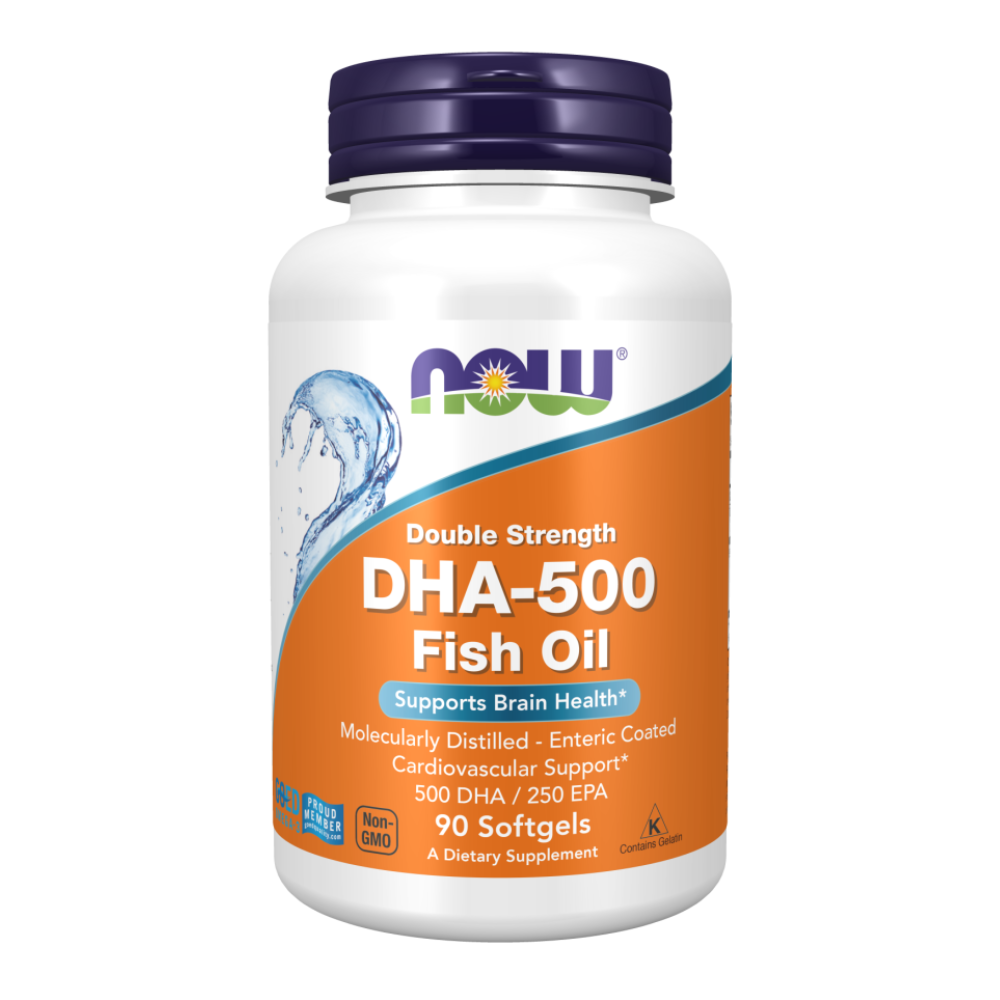 NOW Omega-3 DHA-500, Омега-3 500DHA/250EPA - 90 капсул