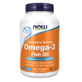 NOW Omega-3, Омега-3 180EPA/120DHA 1000 мг - 200 капсул