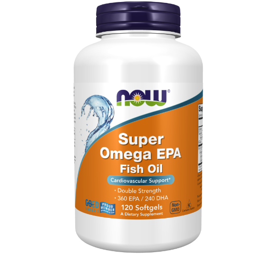 NOW Omega-3 Super EPA, Супер Омега 360EPA/240DHA - 120 капсул