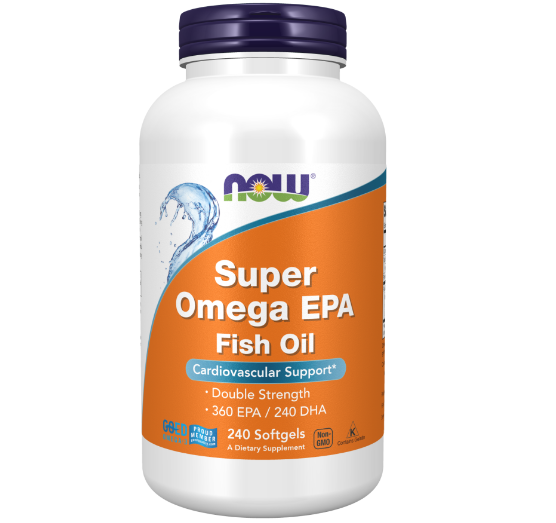 NOW Omega-3 Super EPA, Супер Омега 360EPA/240DHA - 240 капсул