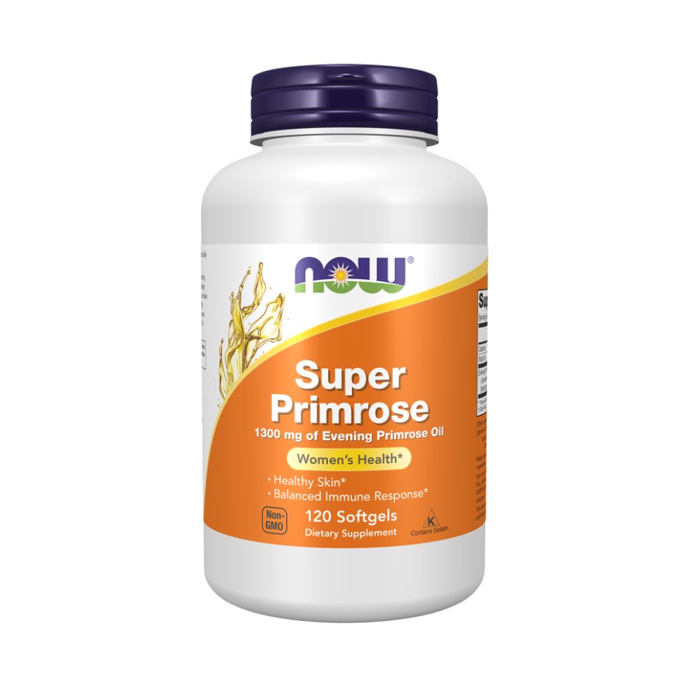 NOW Primrose Oil Super, Примула Вечерняя Масло 1300 мг - 120 желатиновых капсул NOW Primrose Oil Super, Примула Вечерняя Масло 1300 мг - 120 желатиновых капсул