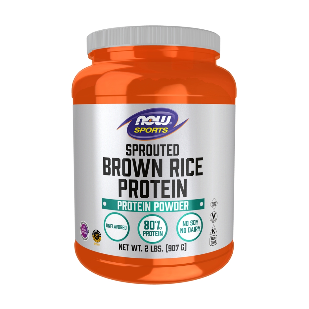 NOW Протеин Из Пророщенного Бурого Риса, Без Вкуса, Protein Brown Rice - 907 г NOW Протеин Из Пророщенного Бурого Риса, Без Вкуса, Protein Brown Rice - 907 г
