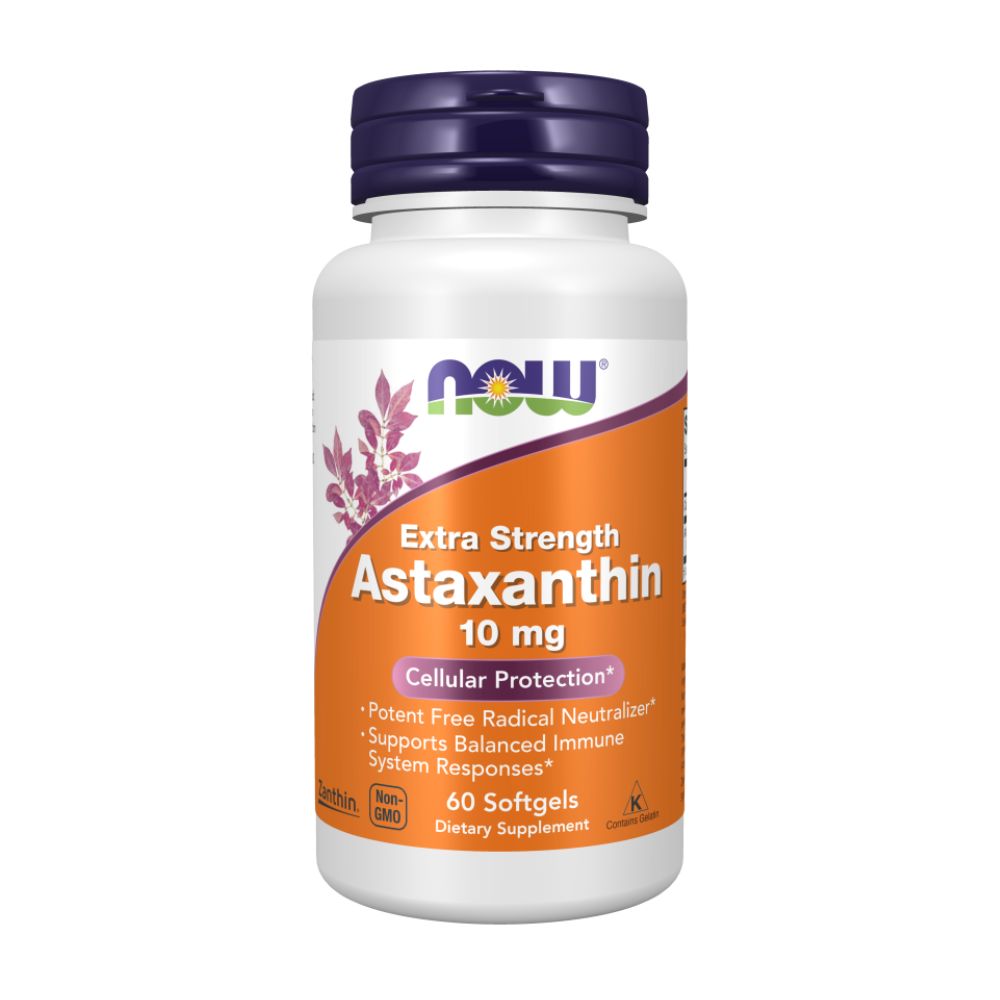 NOW Астаксантин 10 мг, Astaxanthin - 60 капсул NOW Астаксантин 10 мг, Astaxanthin - 60 капсул