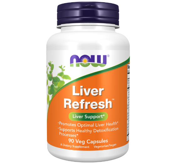 NOW Liver Refresh (Detoxifier), Ливердетокс, Комплекс Для Печени - 90 вегетарианских капсул