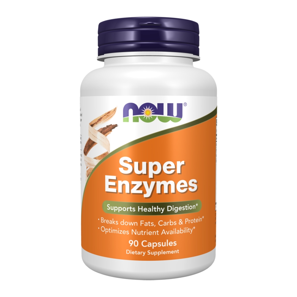 NOW Супер Ферменты, Энзимы, Super Enzymes - 90 капсул