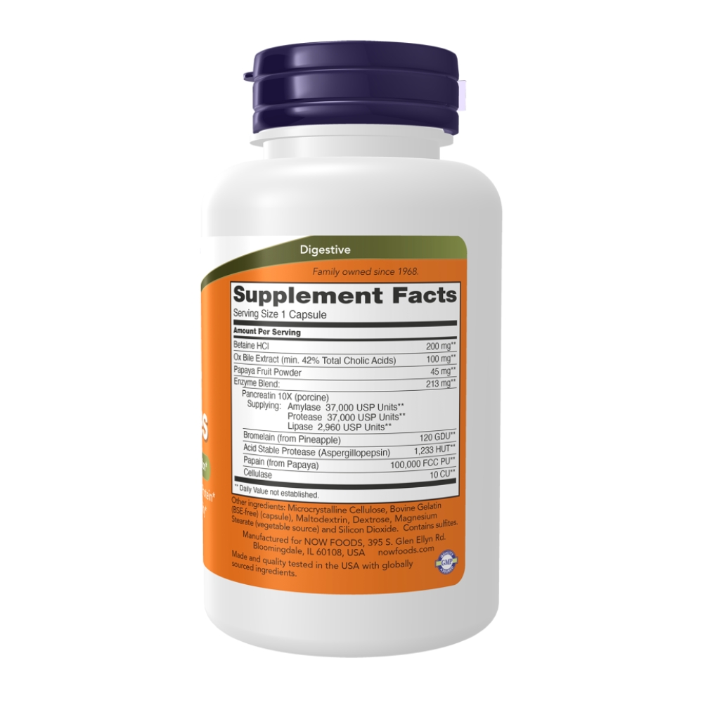 NOW Супер Ферменты, Энзимы, Super Enzymes - 90 капсул