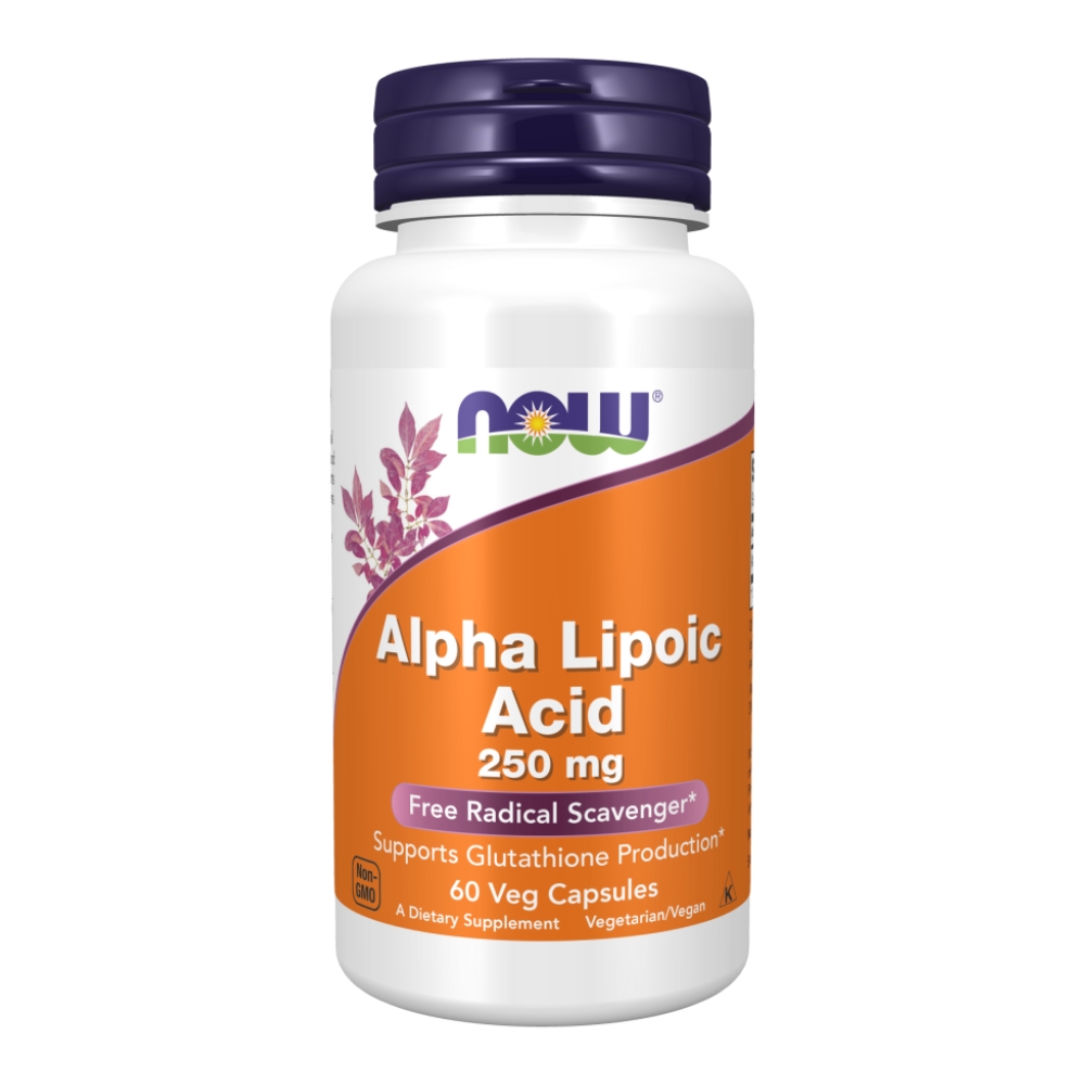 NOW Альфа-Липоевая Кислота 250 мг, Alpha Lipoic Acid - 60 капсул
