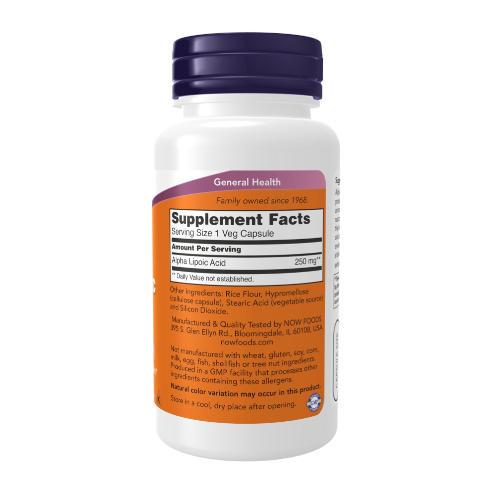 Alpha Lipoic Acid, Альфа-Липоевая Кислота 250 мг - 120 капсул