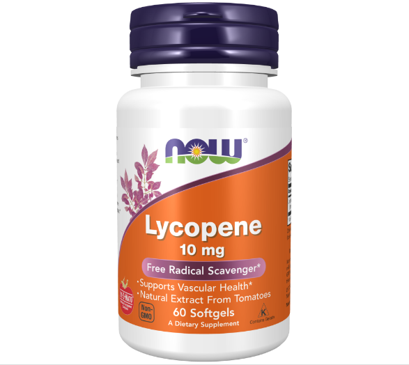 NOW Lycopene, Ликопин 10 мг - 60 капсул