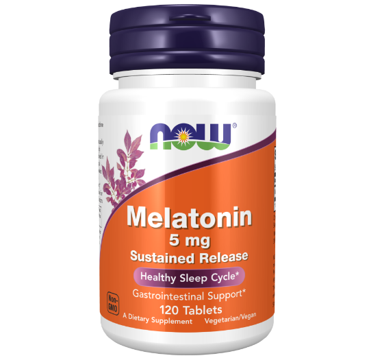 NOW Melatonin, Мелатонин 5 мг - 120 таблеток