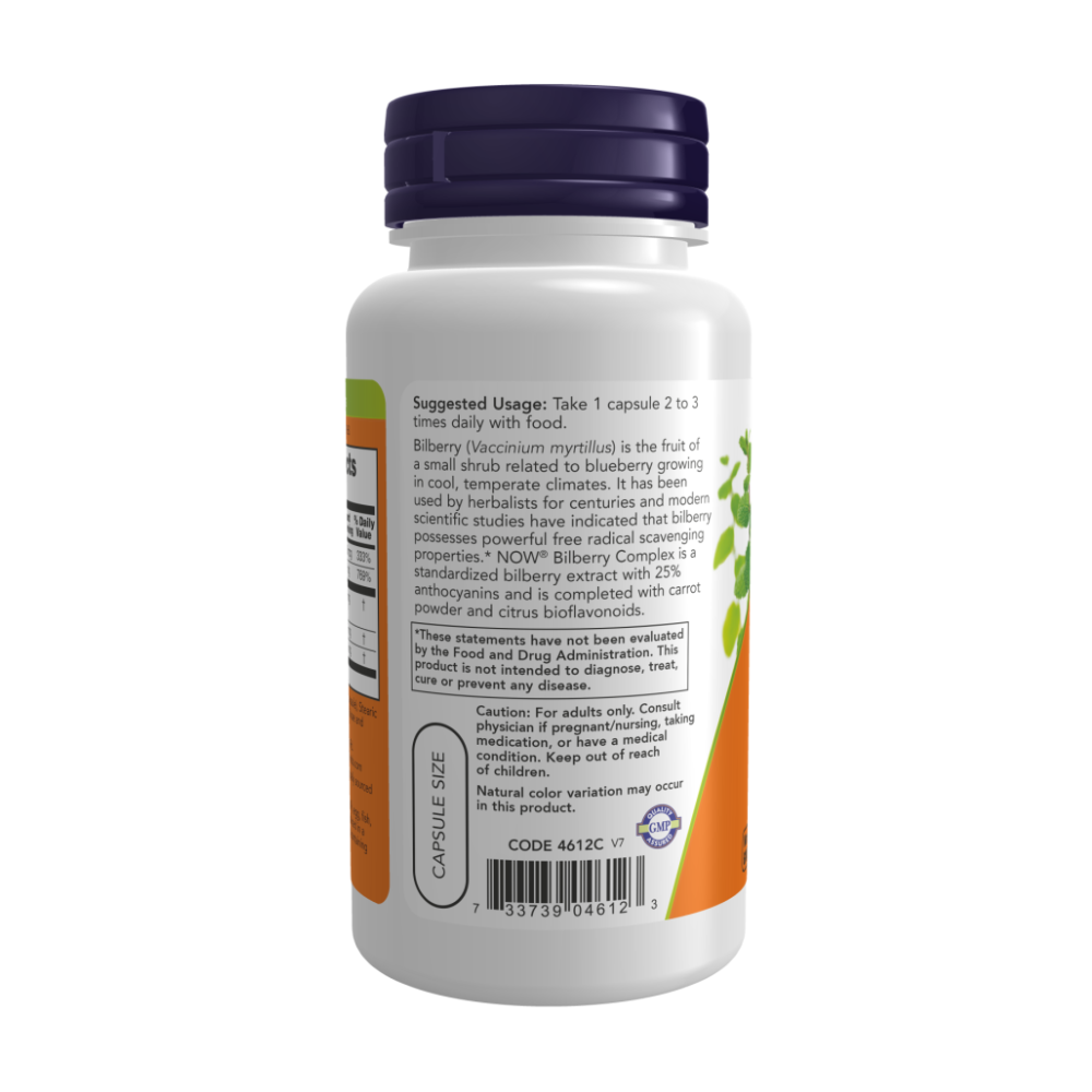 Bilberry Complex, Черника Комплекс  - 100 капсул