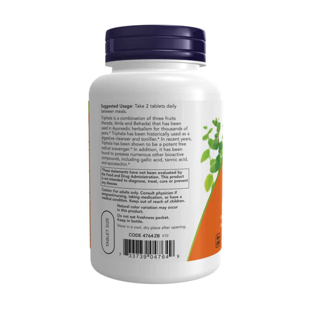 NOW Triphala, Трифала 500 мг - 120 таблеток
