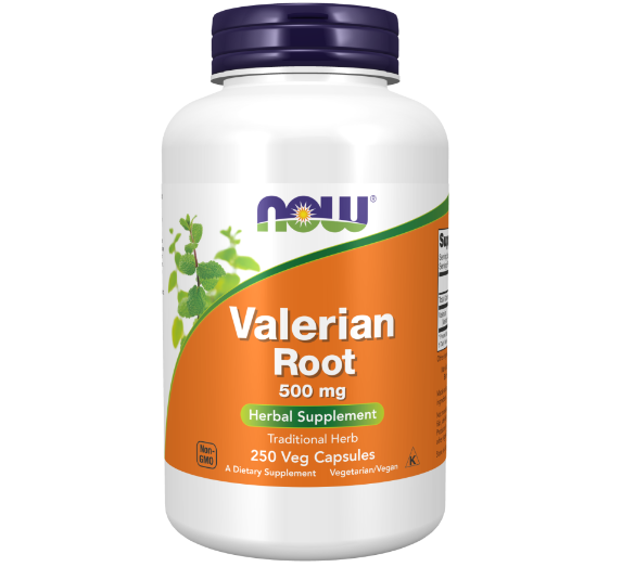 NOW Valerian Root, Корень Валерианы 500 мг - 250 капсул