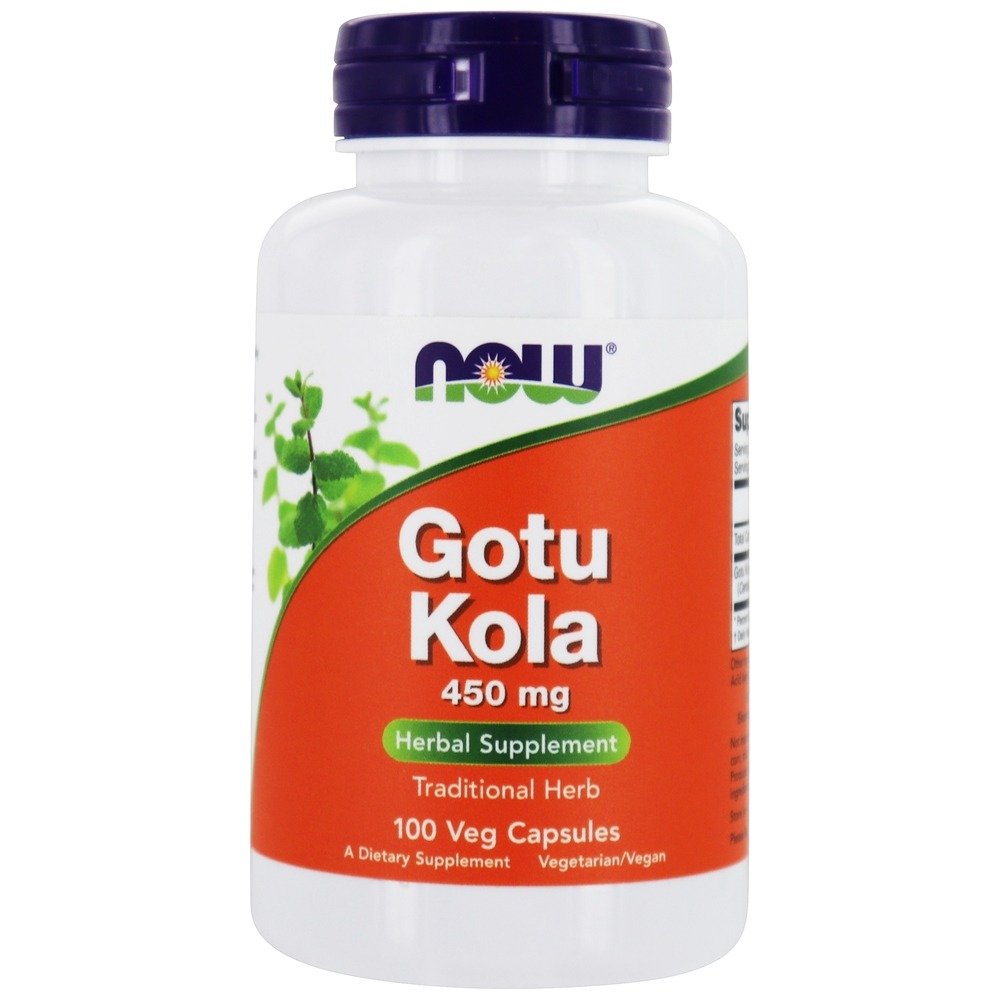 NOW Gotu Kola, Готу Кола, Центелла Азиатская 450 мг - 100 капсул