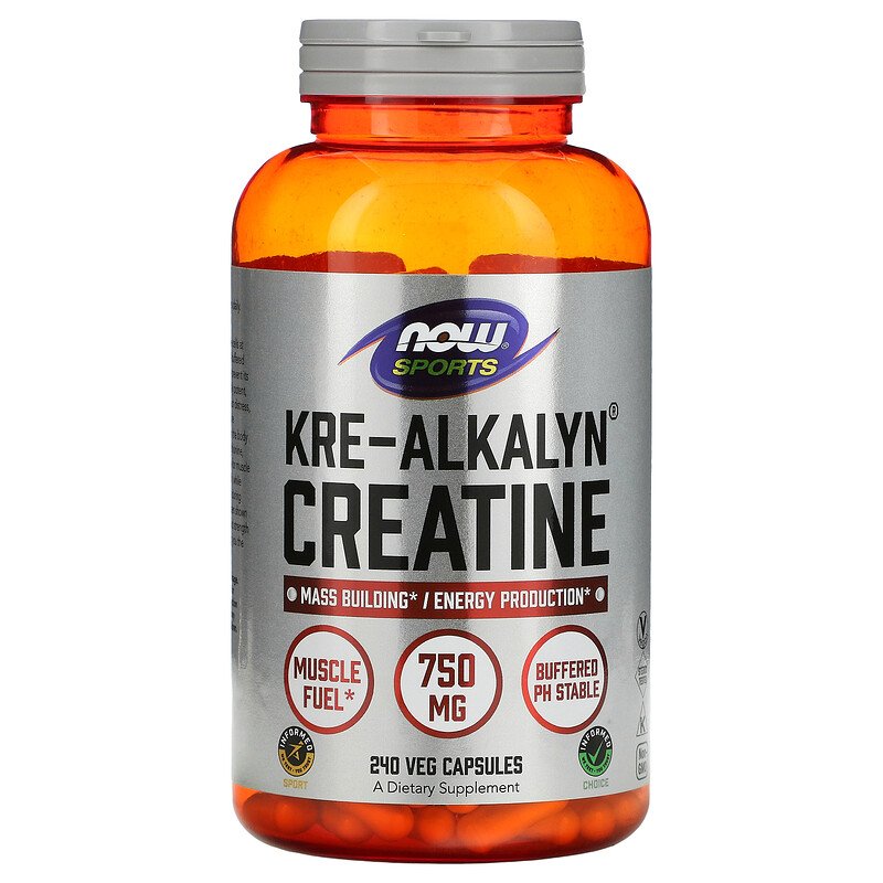 NOW Kre-Alkalyn Creatine, Креатин Креалкалин - 240 капсул