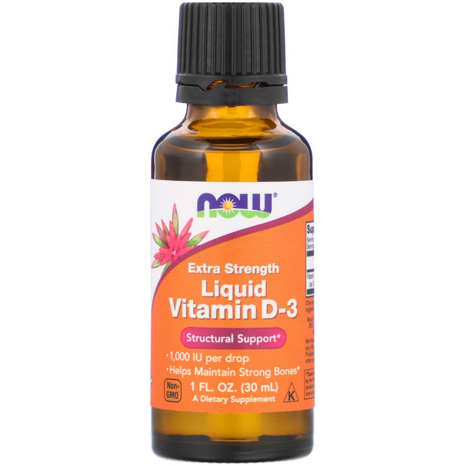D-3 Vitamin Liquid, Витамин D-3 Жидкий 1000 МЕ  - 30 мл