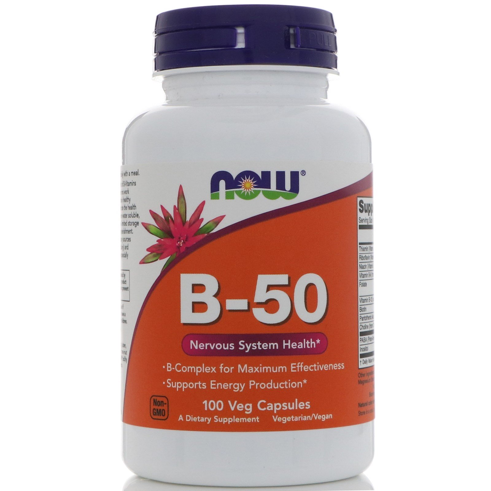 NOW B-50, Витамины Группы Б, Комплекс - 100 капсул