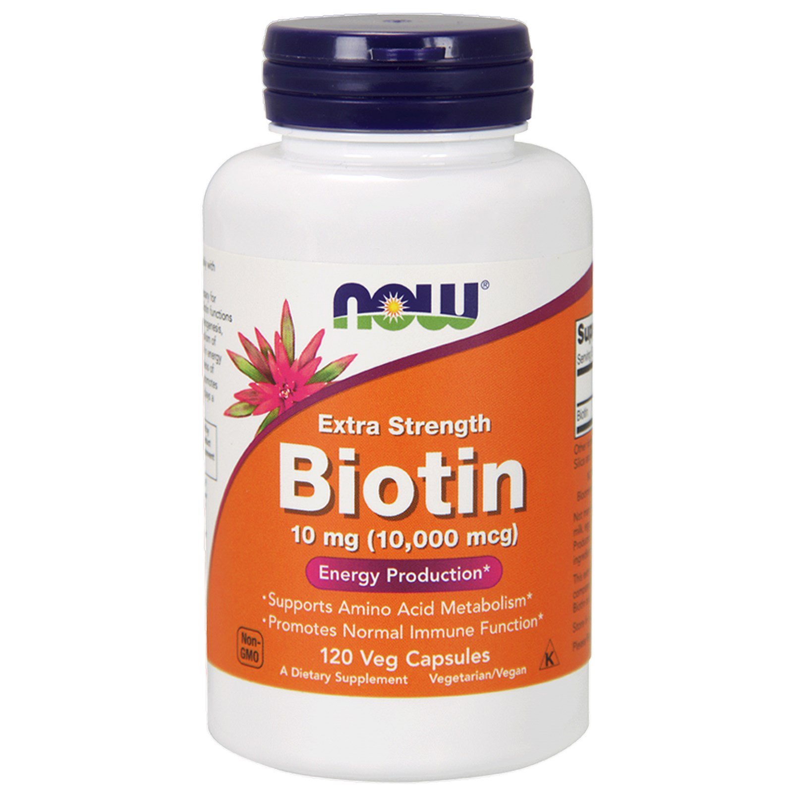 NOW Biotin, Биотин Экстра 10 000 мкг - 120 капсул