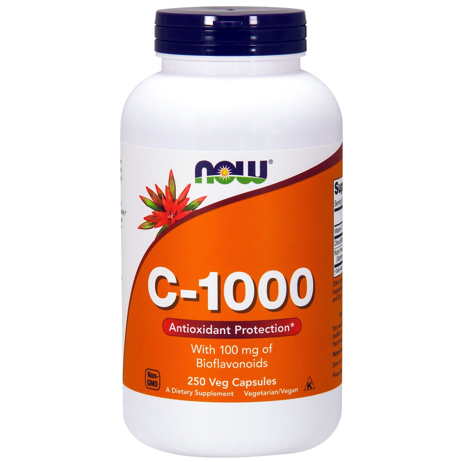 NOW C-1000, Витамин С-1000 мг, Биофлавоноиды Комплекс - 250 капсул