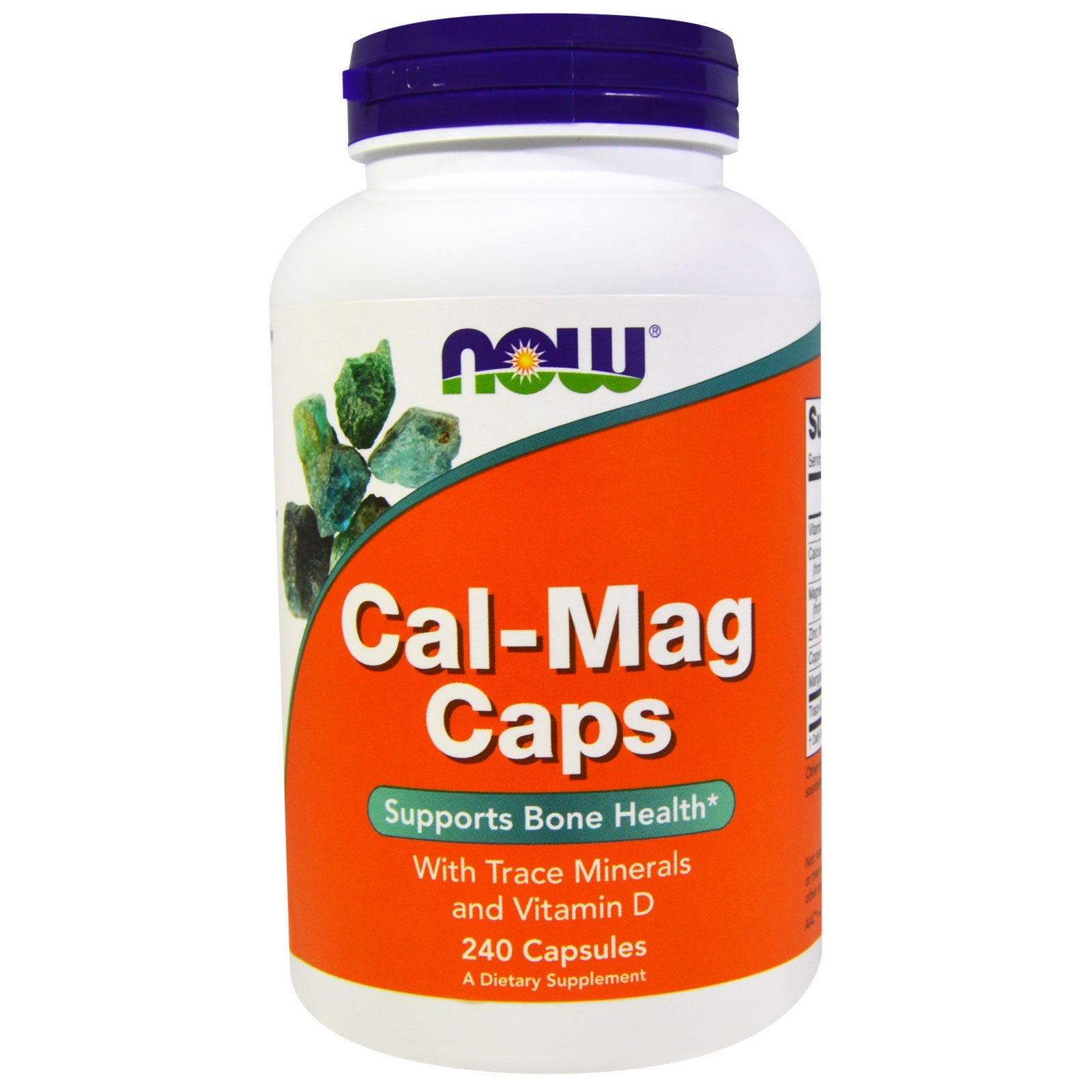NOW Cal-Mag Caps, Кальций и Магний + Витамин D-3 - 240 капсул