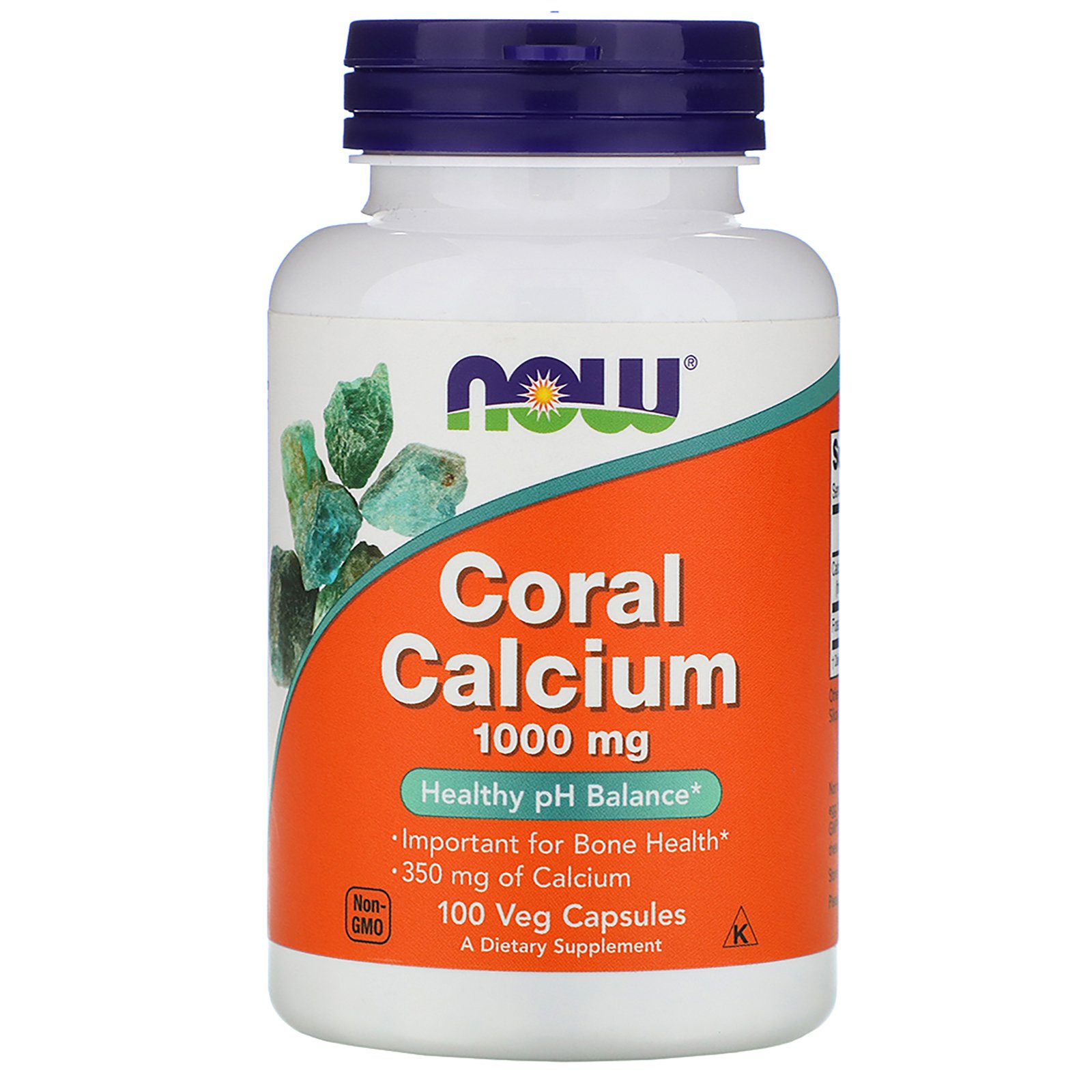 NOW Calcium Coral, Кальций из Кораллов 1000 мг - 100 капсул